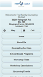 Mobile Screenshot of firstfamilycounseling.com